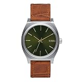 Nixon Unisex-Armbanduhr Time Teller Saddle Gator Analog Quarz Leder A0451888-00