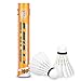 Produktbild Badminton Bällee,Ancees 12 Stück Naturfederbälle Federball Shuttle Mit hoher Stabilität und Haltbarkeit Gänsefedern Federball Shuttlecocks Indoor Outdoor Sport Training Badmintonbälle