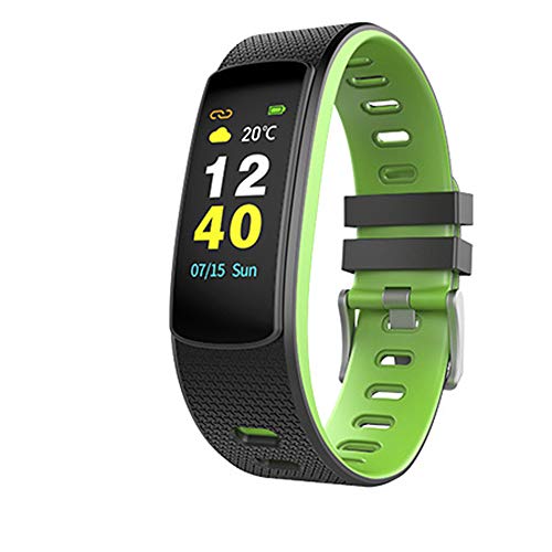 Preisvergleich Produktbild Global Smart Armband, Motion Tracker, 0,96 Zoll TFT großer Touchscreen, genaue Herzfrequenzüberwachung, USB-Aufladung, 50 Meter wasserdichtes Prozessintegrationsdesign (2PCS),Green