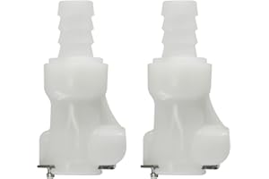 BBTUS 2pcs1/4"3/8"5/16"acoplamiento de liberación rápida barb de mangueras de plástico, acoplamiento de desconexión rápida, acoplamiento rápido con válvula de cierre (2conectores femeninos)(3/8")")