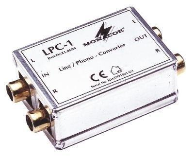 Monacor International - Adaptador Linea/Phono - Color : plata