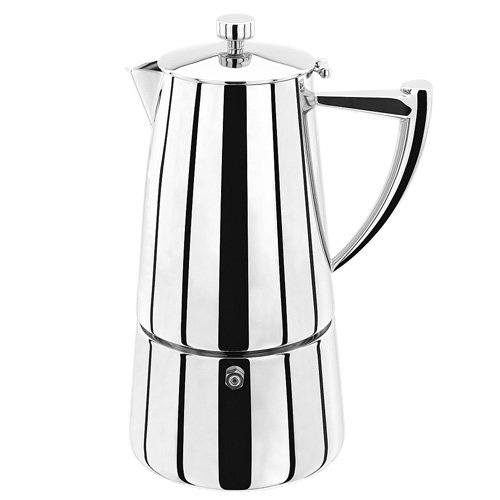 Stellar SC63 Art Deco Espressokocher 6 Tassen, 375 ml, Edelstahl, silber, 11.6 x 14.4 x 21.3 cm Stellar SC63 Art Deco Espressokocher 6 Tassen, 375 ml, Edelstahl, silber, 11.6 x 14.4 x 21.3 cm Bilder