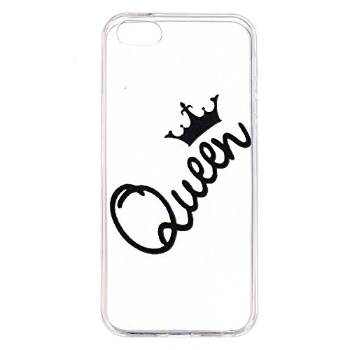 Qiaogle Tel fono Caso - Funda de TPU silicona Carcasa Case Cover para Apple iPhone 5 5G 5S 5SE 4 0 Pulgadas - LF24 Queen reviews Qiaogle Tel fono Caso - Funda de TPU silicona Carcasa Case Cover para Apple iPhone 5 5G 5S 5SE 4 0 Pulgadas - LF24 Queen