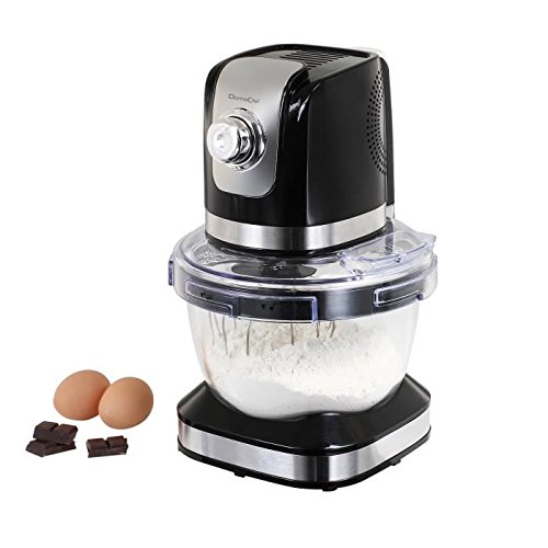 examen Domoclip DOP153N Robot Pâtissier Noir Bol en Verre 4 Litre, 600