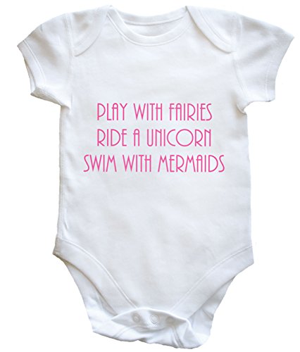 HippoWarehouse - play with fairies, ride a unicorn, swim with mermaids baby vest boys girls