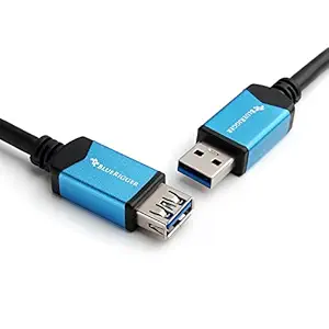 BlueRigger SuperSpeed USB 3.0 (Type A Male to Type A Female) Extension/Repeater Cable (10 Feet / 3 Meters)