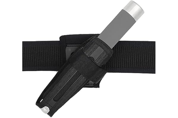 ACEXIER 360 graders roterande teleskopisk batonpåse, expanderbar baton och ficklampor, hölster, taktisk Molle nylon hölster Duty bältesväska