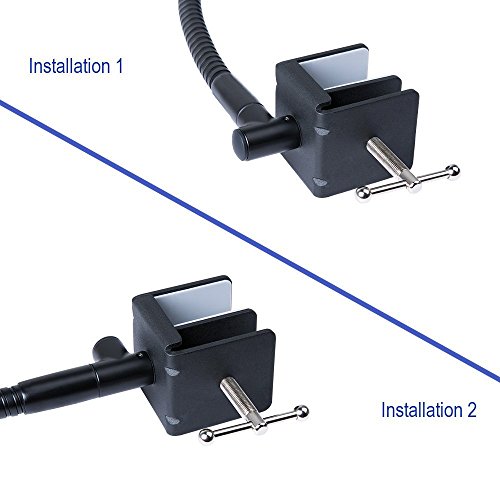 BESTEK iPad Schwanenhals Halterung Flexibel 360° Schwankbar mit 2 Abziehbaren Klemmen für iPad Air/Air 2 und ipad Mini 1/2/3 - 8