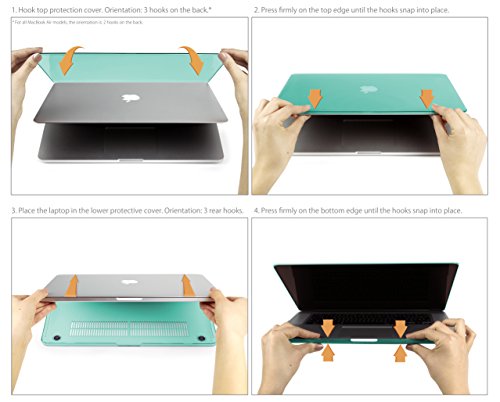 MyGadget H  lle Hard Case  Matt  - f  r Apple MacBook Air 13   ab Mitte 2011  A1466 A1369 - Schutzh  lle slim Hartschalen Tasche Plastik Cover in T  r