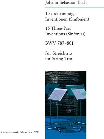 15 Dreistimmige Inventionen Bwv 787-801 (Str-Trio) Musique d'Ensemble