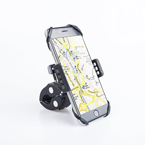Handyhalterung Fahrrad Kratzschutz 360°Drehbarem Gelenk [Lebenslange Garantie] IZUKU Universal Handyhalter Fahrrad rutschfrei bombenfest Kompatibel für alle Smartphones mit einer Breite von 5,0cm bis 9,2cm - 8