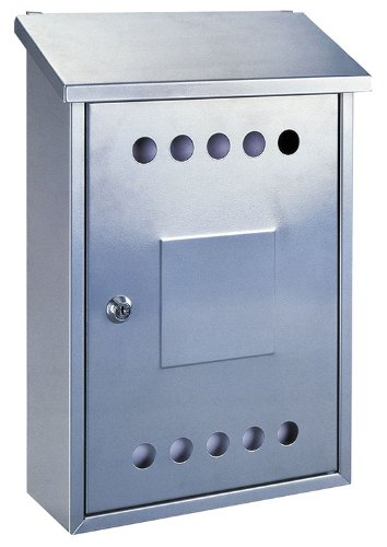 Preisvergleich Produktbild Rottner Stahl-Briefkasten Bibione, silber, T03397
