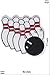 Produktbild Patch - Bowling - Kegel - Motorsport - Sport - Sport - Bowling- Aufnäher - zum aufbügeln - Iron On