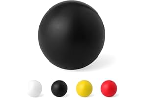 Cezaro - Balle Anti-Stress Noir Adulte et Enfant Ø 6.2cm | Jouet Boule Ronde Antistress Détente Relaxation (Lasap Noir)