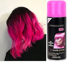HUDA GIRL BEAUTY Pink 1 Day Temporary Hair Color Spray with Argan Oil, Botox, Keratin and Collagen