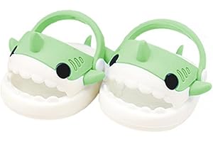 niannyyhouse Zapatos de peluche de tiburón de 20 cm, sandalias y pantuflas de 8 pulgadas, accesorios de peluche suave para vestir (verde)