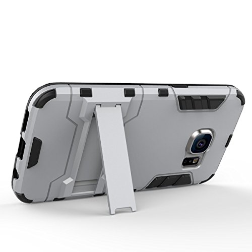 Galaxy S7 Funda  Pasonomi    2 en 1   Ultra Delgada   Outdoor  Armor Case con Soporte Carcasa para Samsung Galaxy S7  Gris 