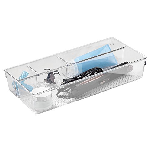InterDesign 38880EU Clarity Waschtisch-Ablage Unterteilt, durchsichtig - 3