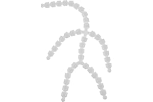 ibasenice Movable Doll Skeleton with Plastic Joint Accessories for DIY Doll Making and Flexible Toy Frame