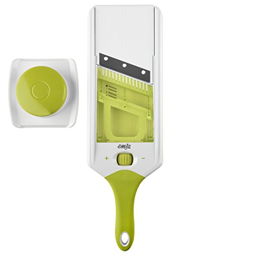 Emsa 507494 Profi-Hobel, Verstellbare Klinge, Länge: 38 cm, Weiß/Grün, Smart Kitchen - 3