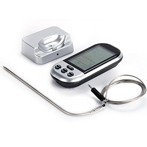 MAIKEHIGH Wireless Remote Digital-Barbecue Thermometer, Monitor Fleisch Temperaturen für BBQ Kochen, Raucher, Grill, Ofen, Fleisch - 2