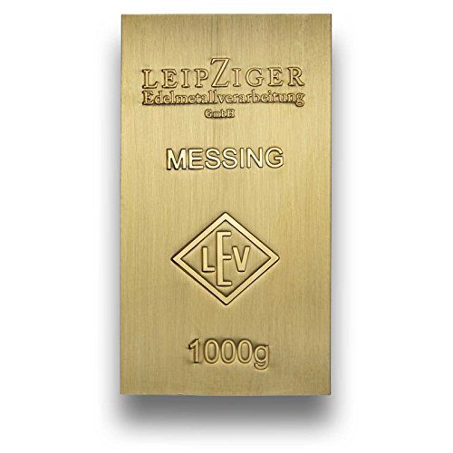 Preisvergleich Produktbild Messingbarren 1000g (1kg) - Made in Germany