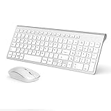 RATÓN de ALTA PRECISIÓN, 2400 DPI, 5 Niveles - Cambia fácilmente la sensibilidad del ratón inalámbrico según necesites. 1600 DPI para uso normal, 2000-2400 DPI para gaming o monitores 4K. Tasas de refresco: 125 Hz y 250 Hz. Ajustables pulsando a la vez el botón derecho y la rueda durante 3 s.
