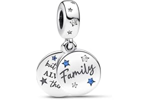 CWOne Designs Sterling Silver Charm For Pandora Charm Bracelet - Authentic S925 Sterling Silver Pendants for Charm Bracelets with Gift Pouch