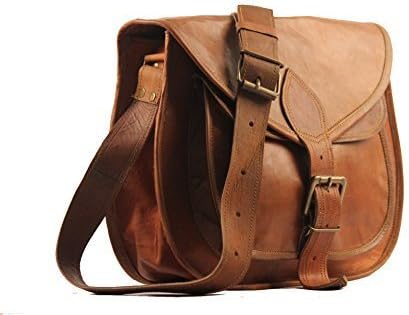 B&amp;h 13"x10" Brown Genuine Leather Womens Bag /Hand Bag /Tote/ Purse/ Shopping Bag