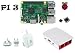 Produktbild Raspberry Pi 3 Model B Starter Kit UK Version (2) Gehäuse / 2,5 A Netzteil / 2er Set Kühlkörper