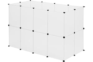 EUGAD kojec dla królików, świnek morskich, wybieg dla szczeniaków, z tworzywa sztucznego, 145 x 95 x 75 cm ( szer. x wys. x gł.)