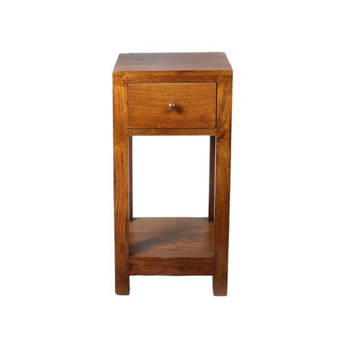 Middle-England 60cm Lisbon Range Side End Bedside Table Lamp Plant Stand Telephone Table Solid Acaci