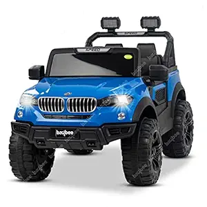 Baybee Magento X7 Battery Operated Electric Kids Car, Ride on Baby Car with Bluetooth, Music & Light | Electric Kids Baby Big Car | Battery Operated Car for Kids to Drive 2 to 6 Years Boys Girls (Blue)