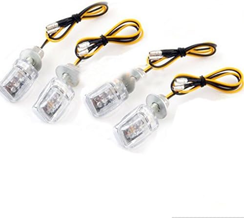 Tasso Motorcycle 6 LED Mini Turn Signal Blinker Indicators Light Lamp Universal 12V