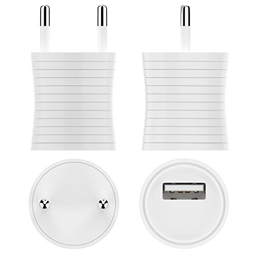 esorio® Premium Netzstecker für alle USB kompatiblen technischen Endgeräten in weiss - 2