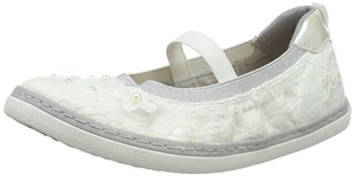 Geox Mädchen JR Kiwi Girl C Geschlossene Ballerinas, Weiß (Whitec1000), 38 EU