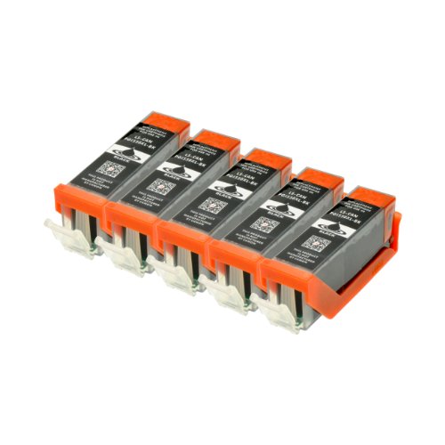 5 Druckerpatronen für Canon PGI-550BK XL IP-7250 8750 IX-6850 MG-5450 5550 6350 6450 7150 MX-725 925