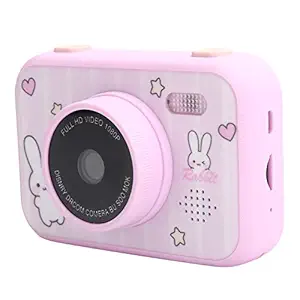 Kids Camera for Girls Boys - Portable Mini 3.5In HD Kids Digital Camera Photography Toy Camcorder Video Camera for Kids Toddler, Eye Protection Screen & MP3 Player Function(Pink)