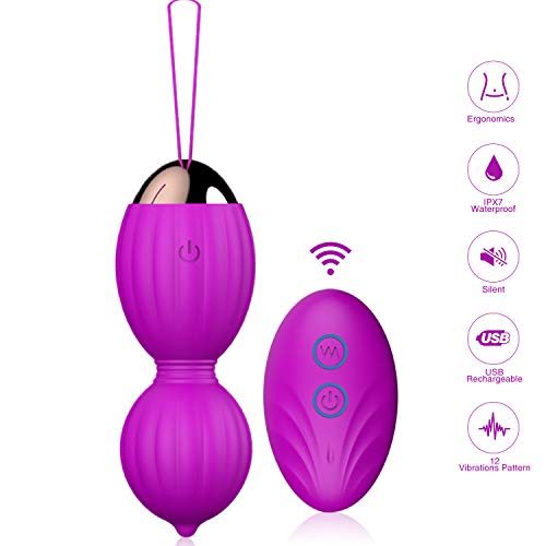 Kegel Balls Exercise Weights for Women, YICOCO Ben Wa Balls for Women Tightening for Regaining Bladder Control- Doctor Recommended for Beginners & Advanced Pelvic Floor Exercises with Remote Control