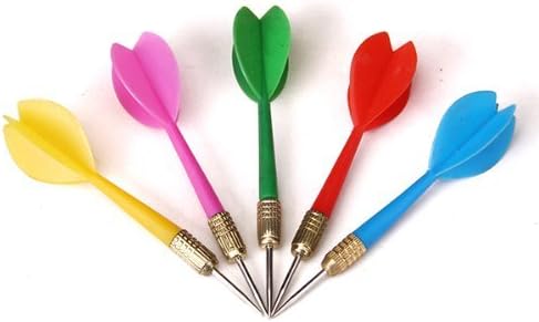 kangqi 5 pcs Brass Barrel Steel Tip Darts-Random Color