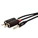Produktbild Techlink - 526023 - 3.5 mm zu 2 x Phono Kabel