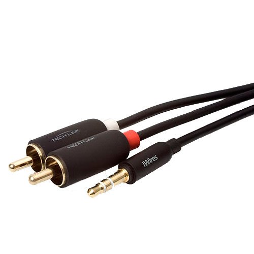 Preisvergleich Produktbild Techlink - 526023 - 3.5 mm zu 2 x Phono Kabel