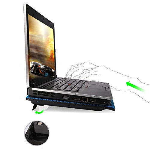 TopMate Notebook Laptop Kühler Laptop Unterlage- 2x Lüfter – 2 x Usb – 10 – 14″ Zoll - 3