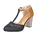 Produktbild Damen Basic Closed Toe Geschlossene Sandalen Damen Sommer Sandaletten Damen mit Absat Sandalen High Heel Spitz Pumps Retro Römersandalen Abendschuhe Rockabilly Hochzeit Schuhe mit Hohen Absätzen