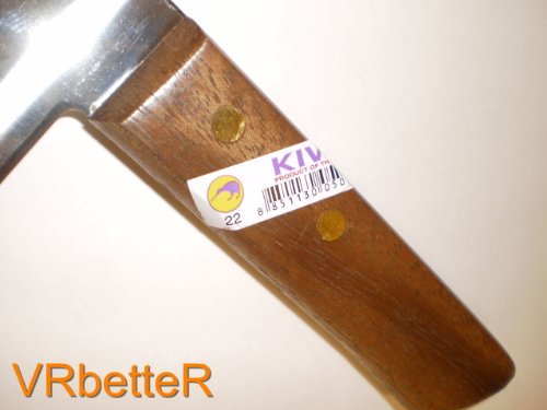 Kiwi Kochmesser mit Holzgriff 31,5cm aus Stahl Messer [#22]