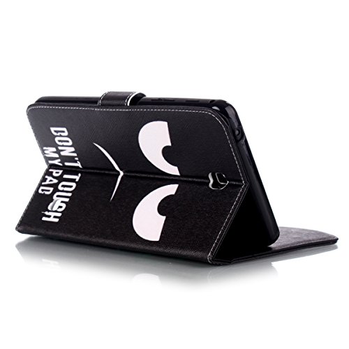 Galaxy Tab 4 7.0 Hülle Case,Galaxy Tab 4 7.0 Ledertasche,Ukayfe Muster Ledertasche Schutzhülle Leder Tasche für Samsung Galaxy Tab 4 7.0,Bunt Muster Design Slim Fit Folio PU leder Flip Cover im Bookstyle Kunstleder Schutzhülle Cover Tasche für Samsung Galaxy Tab 4 7.0 SM-T230 / T231Tablet mit 1 x Schwarze Eingabestift with 1 x Black Stylus (Don’t Touch My Pad) - 4