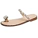 Produktbild LILIHOT Frauen Mädchen Perlen Flache Böhmische Art beiläufige Sandelholz Pantoffel Strand Schuhe Damen Zehentrenner Mode Sommer Innenim Freien Flache Strand Schuhe Flipflops
