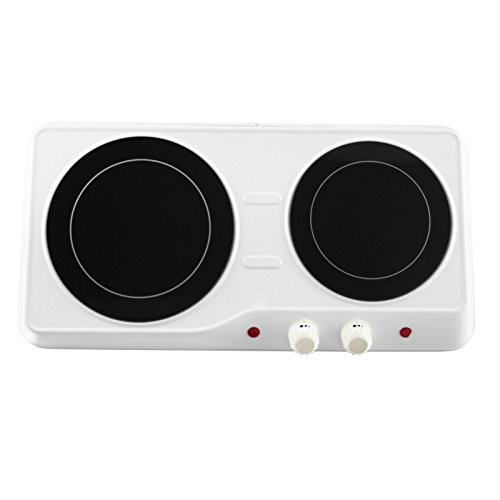 Campingherd mit Doppel-Kochplatte, elektrischer Infrarot Herdkocher, Camping-Kocher, Elektroherd mit starker 2000Watt Leistung - 3