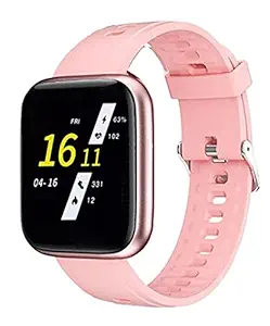 Pro 3 (Limited Deal: 10 Years Warranty) FW-12 Smart Watch 1.3'' Full Touch Smartwatch with 24x7 Dynamic Heart Rate Blood Pressure Tracking, Waterproof Exercise Smartwatch for Ladies,Girls,Women