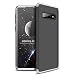 Produktbild Lanpangzi Kompatibel mit Xiaomi Redmi Go Hülle 3 in 1 Kombination Case Ultra Slim PC Hartschale Anti-Kratzer Stoßfänger Schutzhülle, Silber+Schwarz